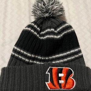 NFL Cincinnati Bengals Pom Beanie Winter SPORT KNIT Hat Stocking Cap